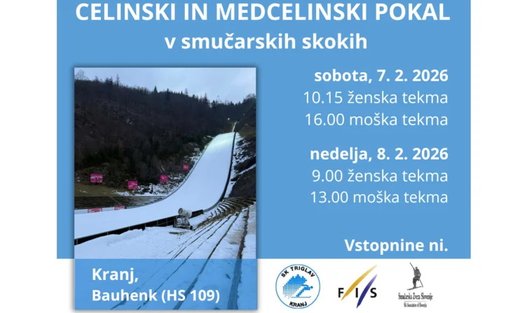 CELINSKI IN MEDCELINSKI POKAL v smučarskih skokih 7. in 8. februar 2026, Kranj, Bauhenk (HS 109)
